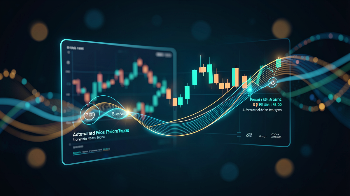 Piattaforma AI Stock Predictions con target di prezzo automatizzati e segnali di acquisto/vendita