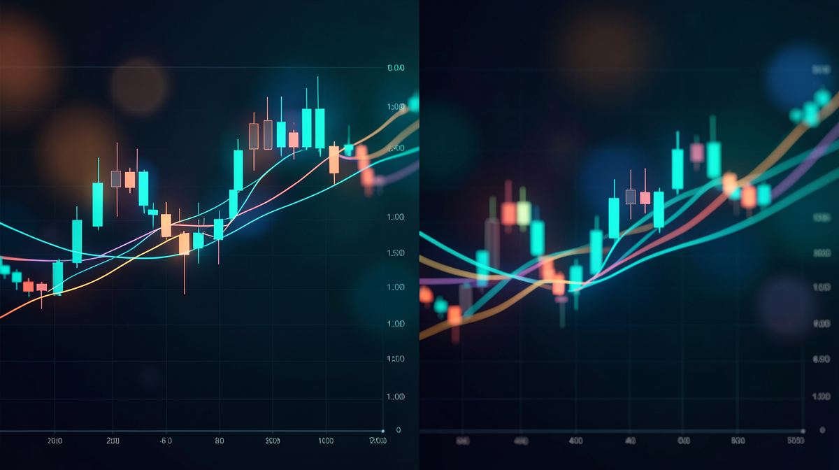 Nvidia and Palantir stock charts displayed side by side showing recent price movements