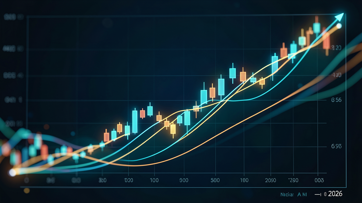 Nvidia stock price chart showing growth trajectory driven by AI inference demand through 2026
